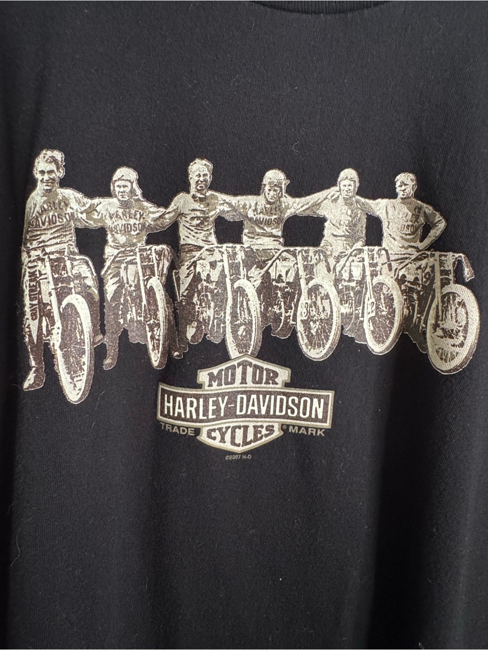 Harley-Davidson Men's Black Vintage Motorcycle Graphic Tee (XL) - Picture 2 of 5